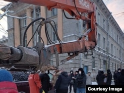 Снос здания ВНИИБа