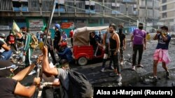 Protestat në Irak. 