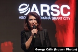Nicoleta Radu, la gala Smart City Industry Awards, aprilie 2024.