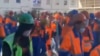 Петербург: рабочие "Лахта-Центра" устроили митинг из-за долгов
