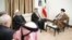 دیدار دیروز آیت‌الله خامنه‌ای با شیخ تمیم بن حمد آل ثانی، امیر قطر