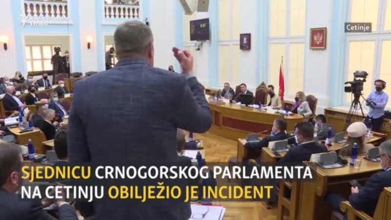 Incident u crnogorskom parlamentu