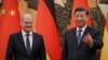German Chancellor Olaf Scholz meets Chinese President Xi Jinping in Beijing on November 4, 2022.