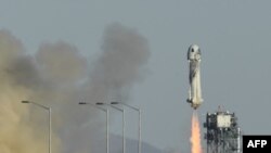 Запуск ракеты New Shepard с экипажем на борту, Западный Техас, США, 11 декабря 2021 года