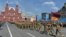 Russia -- Armenian soldiers march in a WW2 military parade in Moscow's Red Square, May 9, 2015.