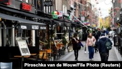 Ulice Amsterdama u vrijeme pandemije, oktobar 2020.