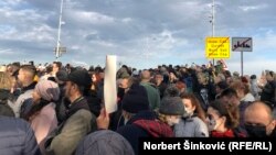 Sa protesta u Novom Sadu (27. novembar 2021.)