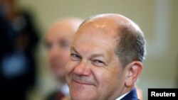 Olaf Scholz, liderul coaliției tripartite care va veni la putere în Germania și succesorul cancelarei Angela Merkel, Berlin, noiembrie 2021.