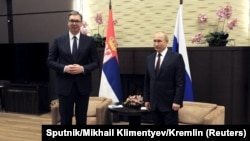 Poslednji put Vučić i Putin su se sastali u ruskom gradu Sočiju (25. novembar 2021. godine)