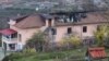 Сградата на старческия дом в село Рояк, област Варна, заснета сутринта след пожара.