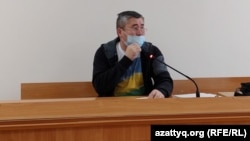 Орынбай Охасов в зале суда во время оглашения приговора, Уральск, 18 ноября 2021 года