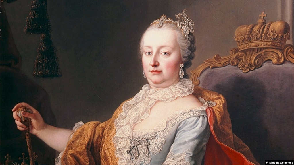 Maria Theresia Walburga Amalia Christina von Habsburg, Ausztria uralkodó főhercegnője, magyar és cseh királynő Martin van Meytens 1759-es portréján