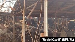 Пожар на хлопковом заводе в Матче