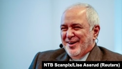 Iranian Foreign Minister Javad Zarif attends a seminar at Norwegian Institute of International Affairs (NUPI) in Oslo, Norway, August 22, 2019.