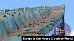 The Europe Is Our House NGO is documenting the damage at the Gelati Monastery.