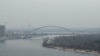 Ukraine -- Podilskyi bridge, Kyiv, 5Dec2021