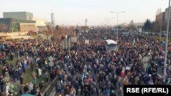 Blokada autoputa u Beogradu, 5. decembar 2021.