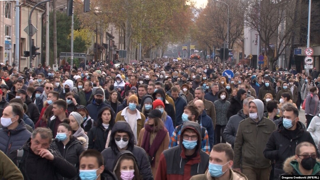 Protestne blokade u Nišu, decembar 2021.