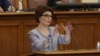Председателят на парламентарната група на ГЕРБ Десислава Атанасова. 