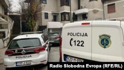 Policija ispred kuće direktora Bosnalijeka Nedima Uzunovića, 6. decembar, 2021. 