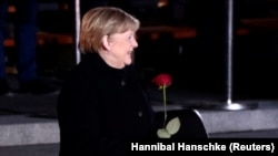Angela Merkel în ultima zi a mandatului său de cancelară, după 16 ani la conducerea Germaniei, Berlin, 2 decembrie 2021.