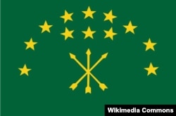 Черкесский флаг (также и флаг Республики Адыгея)