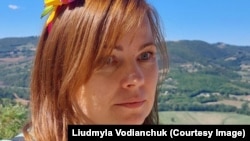 Liudmyla Vodianchuk, a refugee from Irpin