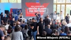 Konferencija "Kritički glasovi pod pritiskom?" o medijskim slobodama u organizaciji Delegacije EU u BiH, OSCE-a i Ambasade Češke u BiH, Banjaluka, 1. jun 2023. godine 