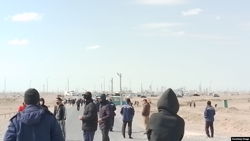 Протест жителей села Жетыбай. 28 марта 2023 года
