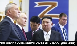 Путін і Кім Чен Ин відвідують космодром «Східний» в Амурській області. Росія, 13 вересня 2023 року