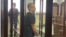 Eduard Babaryka in a Minsk courtroom.