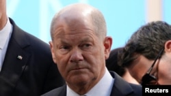 Njemački kancelar Olaf Scholz, Solingen, Njemačka, 1. septembra 2024.