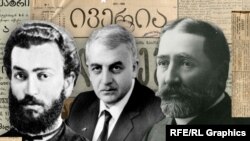 ფოტოილუსტრაციაზე: სერგეი მესხი (მარცხნივ), ზვიად გამსახურდია, ილია ჭავჭავაძე