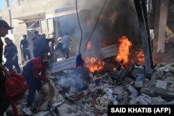 Posledice izraelskog bombardovanja u gradu Rafa na jugu Pojasa Gaze, 17. novembar 2023.