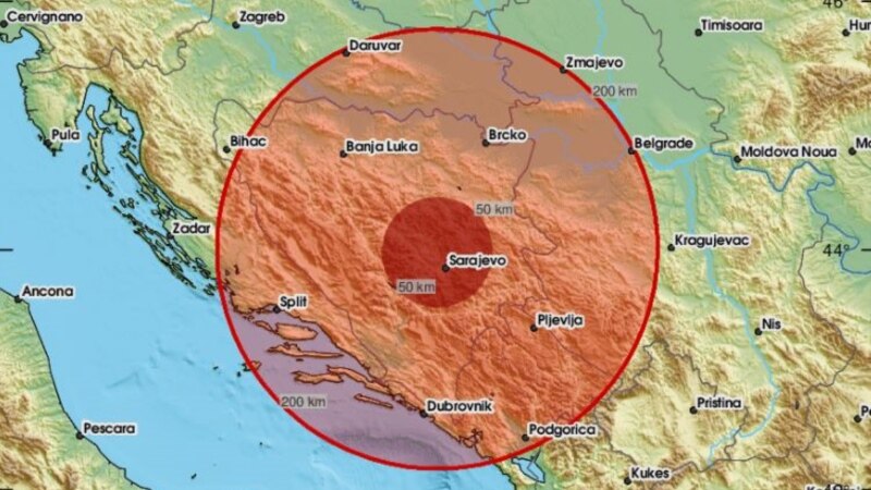 Jak zemljotres u BiH, sa epicentrom kod Sarajeva
