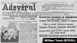 Arderea cărţilor, caricatură din Adevărul, 15. 5. 1933