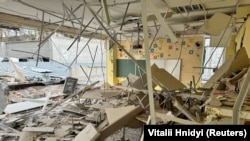 Зруйнована через російський удар школа в Харкові, 23 червня 2024 року 
