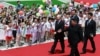 Рускиот претседател Владимир Путин и лидерот на Северна кореја Ким Џонг Ун, Пјонг Јанг, 19.06.2024