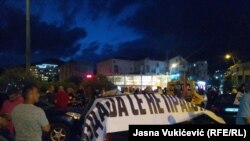 Protesti Srba u Budvi protiv mandatara Milojka Spaića