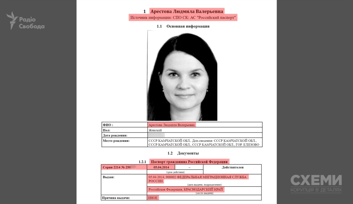 Звільнена після розслідування «Схем» суддя Арестова судиться з журналістом, який знайшов у неї паспорт РФ