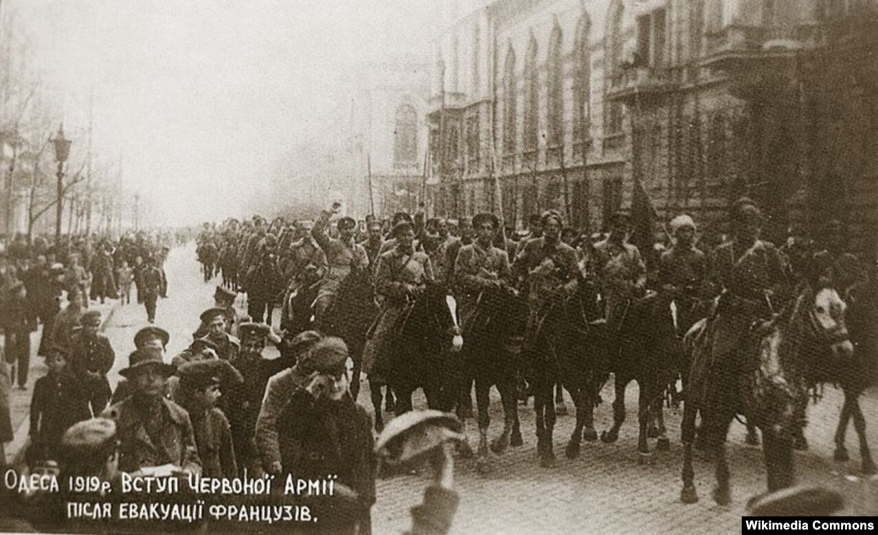 Бійці комбрига Григор’єва входять до Одеси, квітень 1919 року