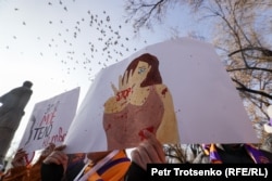 Митинг против насилия. Алматы, 26 ноября 2023 года