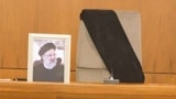 The empty chair of President Ebrahim Raisi in the Iranian cabinet after confirmation of his death in a helicopter crash.
