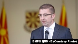 Премиерот на Северна Македонија Христијан Мицкоски. 