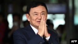 Bivši premijer Taksin Šinavatra po dolasku iz egzila u Bankok, 22. avgust 2023.
