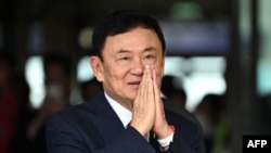 Bivši premijer Tajlanda Thaksin Shinawatra po dolasku iz egzila u Bankok, 22. avgust 2023.