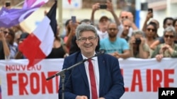 Jean-Luc Melenchon, liderul La France Insoumise și al NFP.