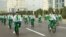 Turkmenistan holds mass bike rides to celebrate World Health Day on April 7 every year. 