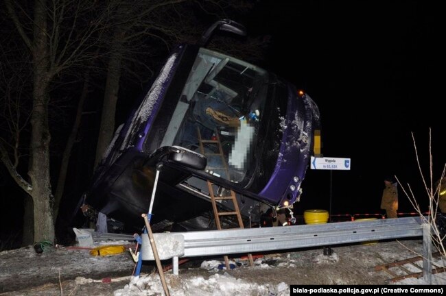 ДТП у Польщі за участю автобуса, в якому їхало 26 пасажирів - громадян України. Польща, 19 січня 2024 року