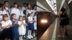 Shkolla nëntokësore: Nxënësit ukrainas mësojnë në metro